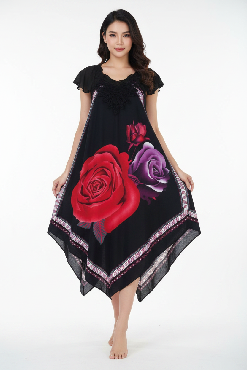 Rose Handkerchief Dress - SF59
