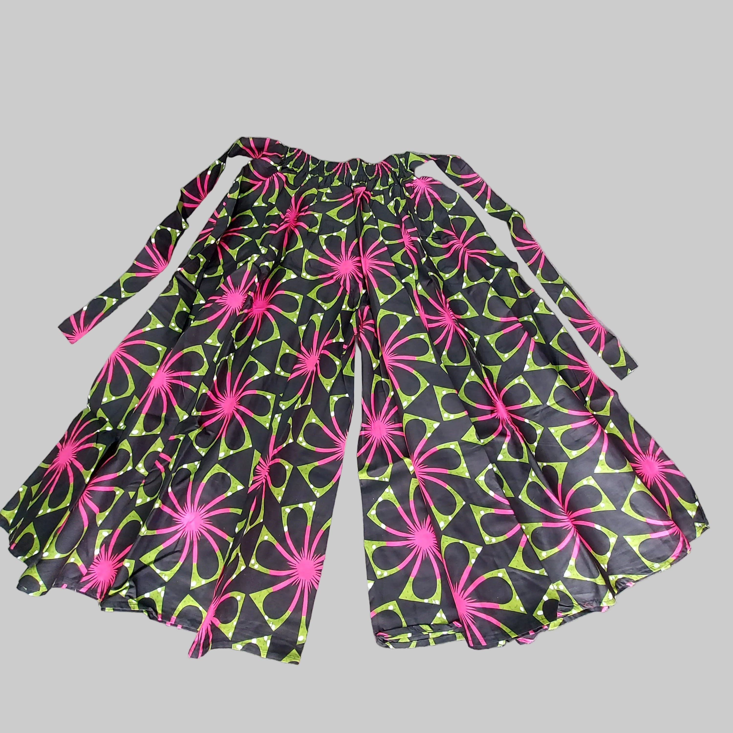 701 Women Palazzo Pant / Wide Leg Pant - Floral Print 67