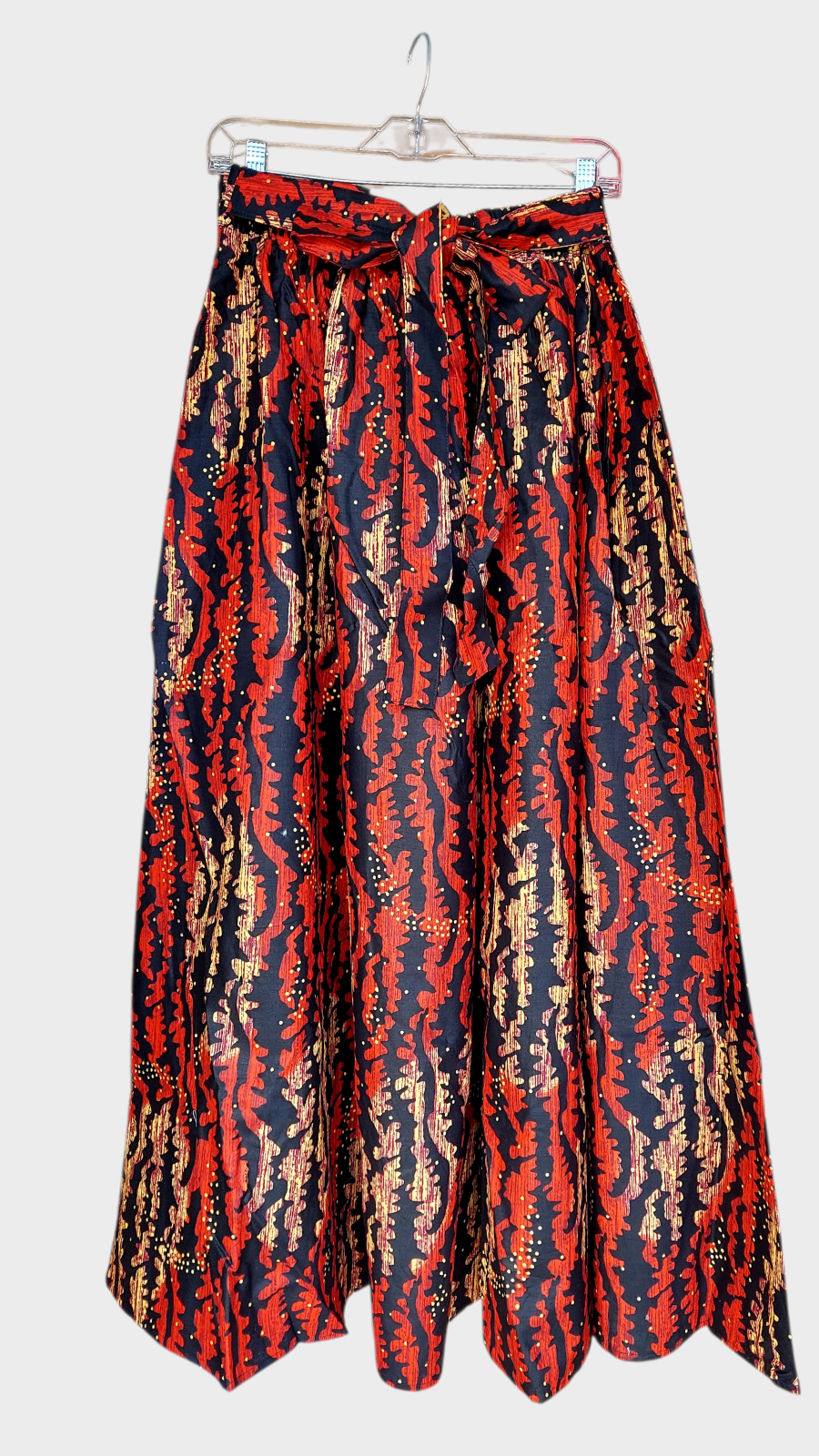 Woman Long Printed Maxi Skirt-1350 F