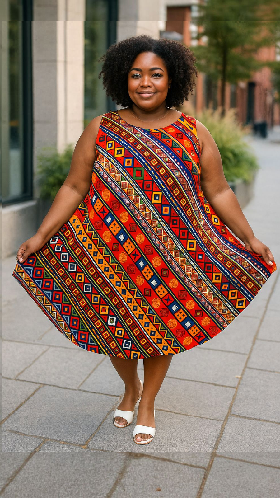 Umbrella Dress/Ethnic Sun Dress- 7013