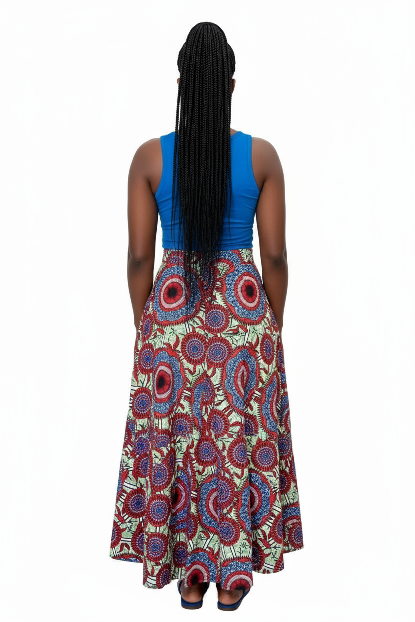 Wrap Skirt -Floral Print 1002