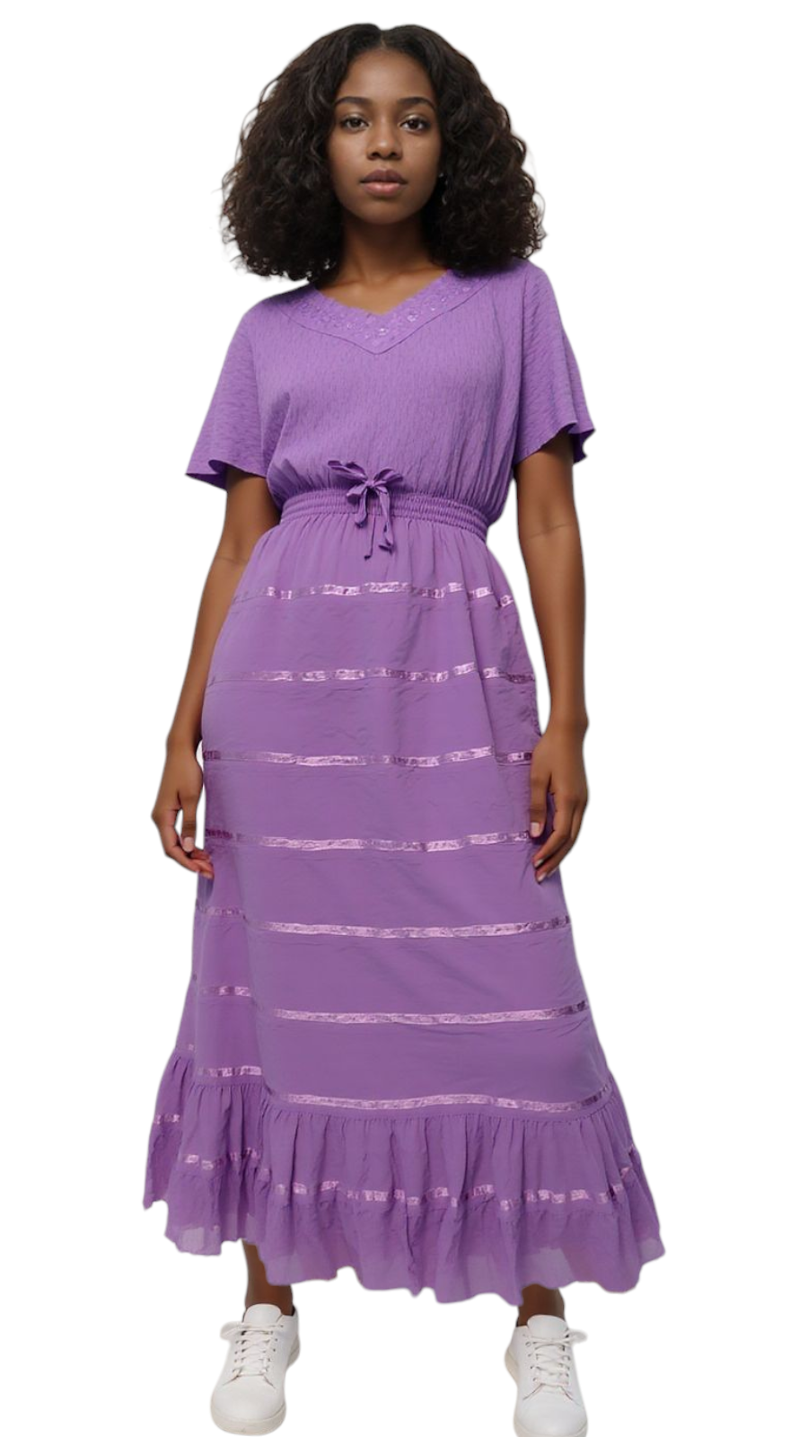 Long Tiered Cotton Skirt (SALE)