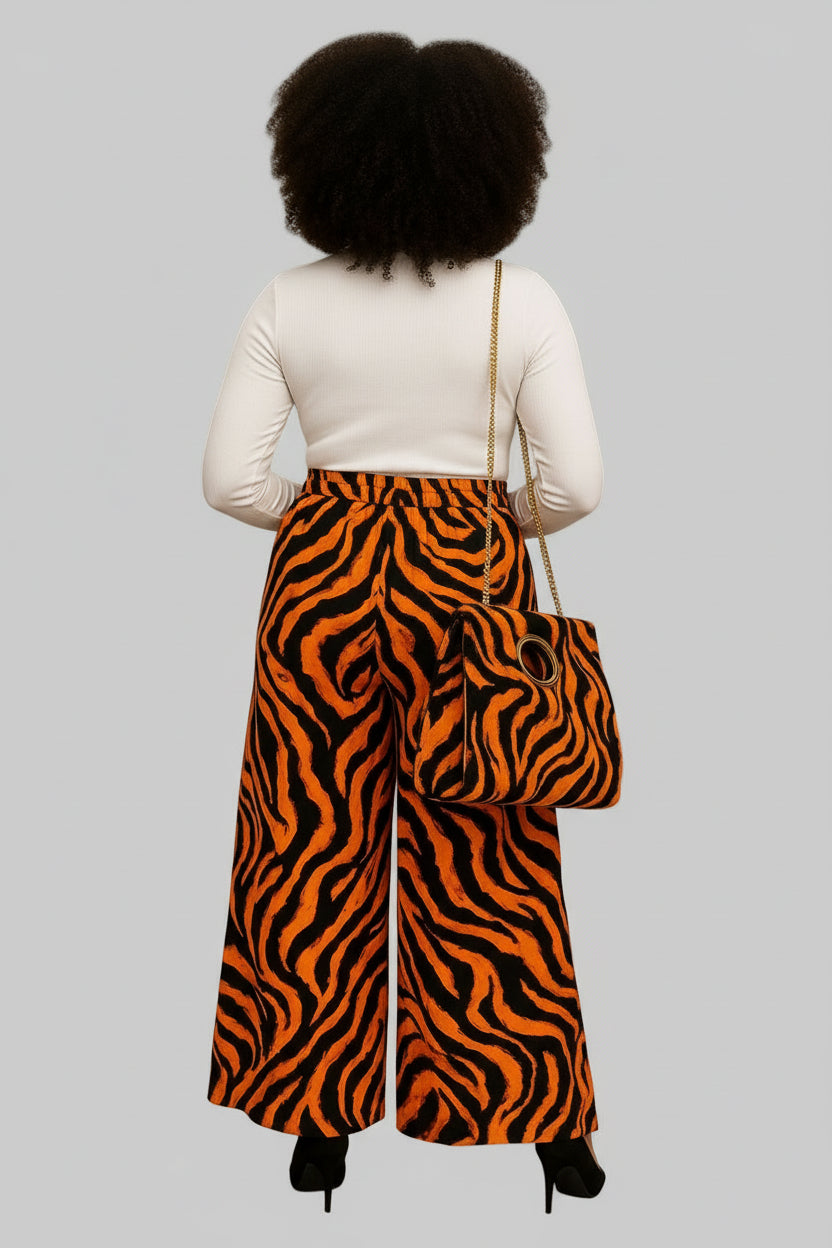 Combo Palazzo Pant & Pocketbook Set Orange PS14