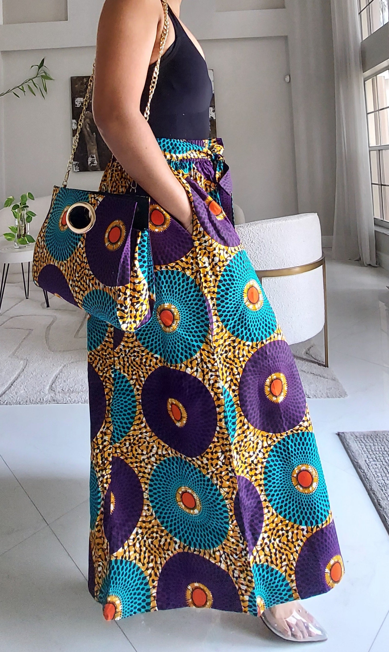 Combo palazzo Pant & Pocketbook Set  PS14 A