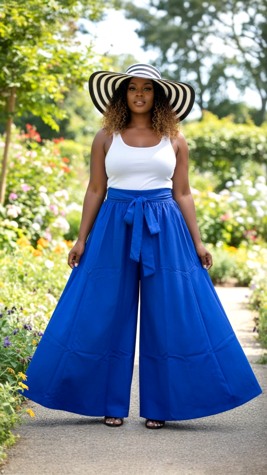 Blue Flowey Palazzo Pant 301