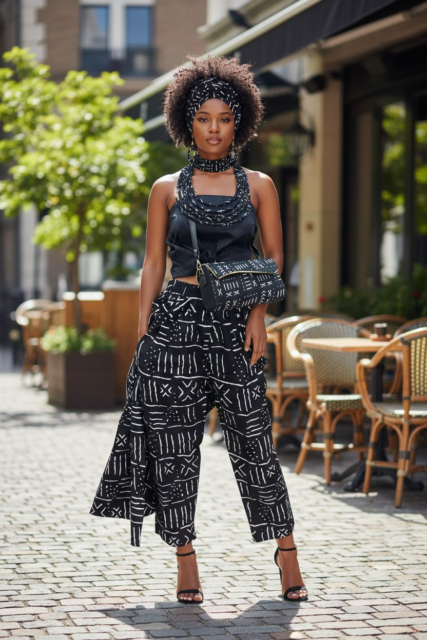 Cape Pant With Scarf / Tribal 25-60