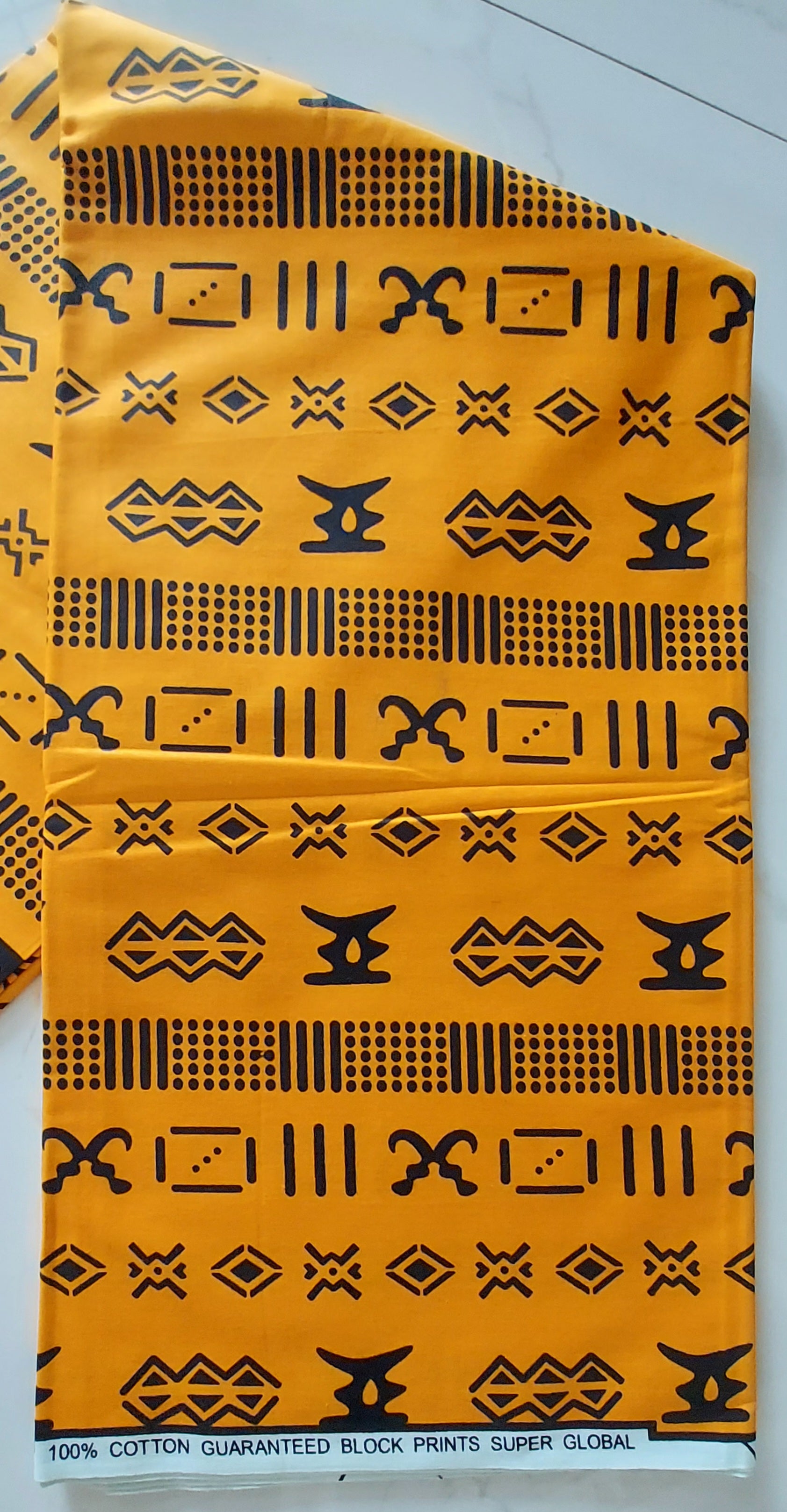 Raw Fabric 6 Yards African Print F-12