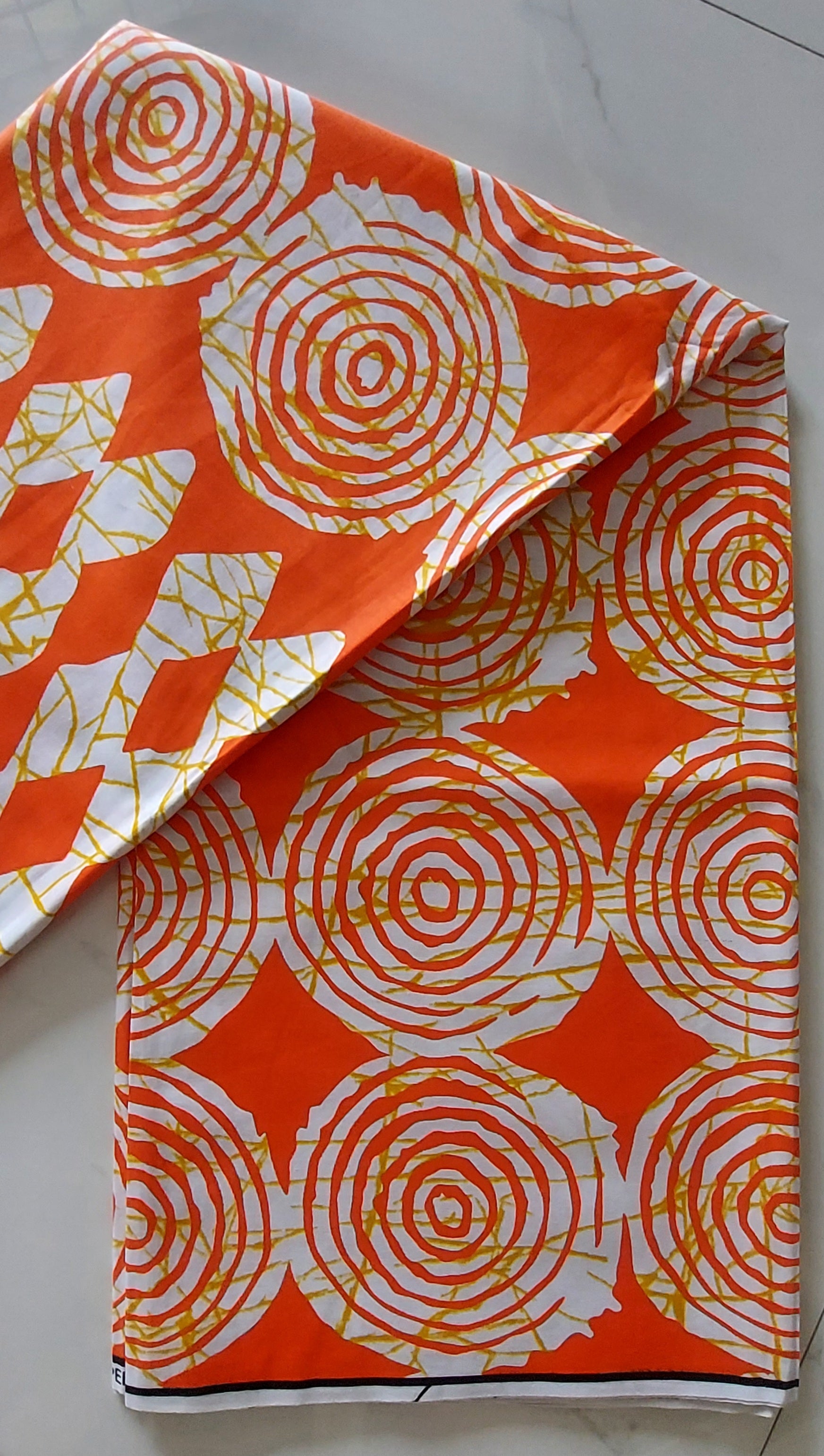 Raw Fabric 6 Yards African Print F-20