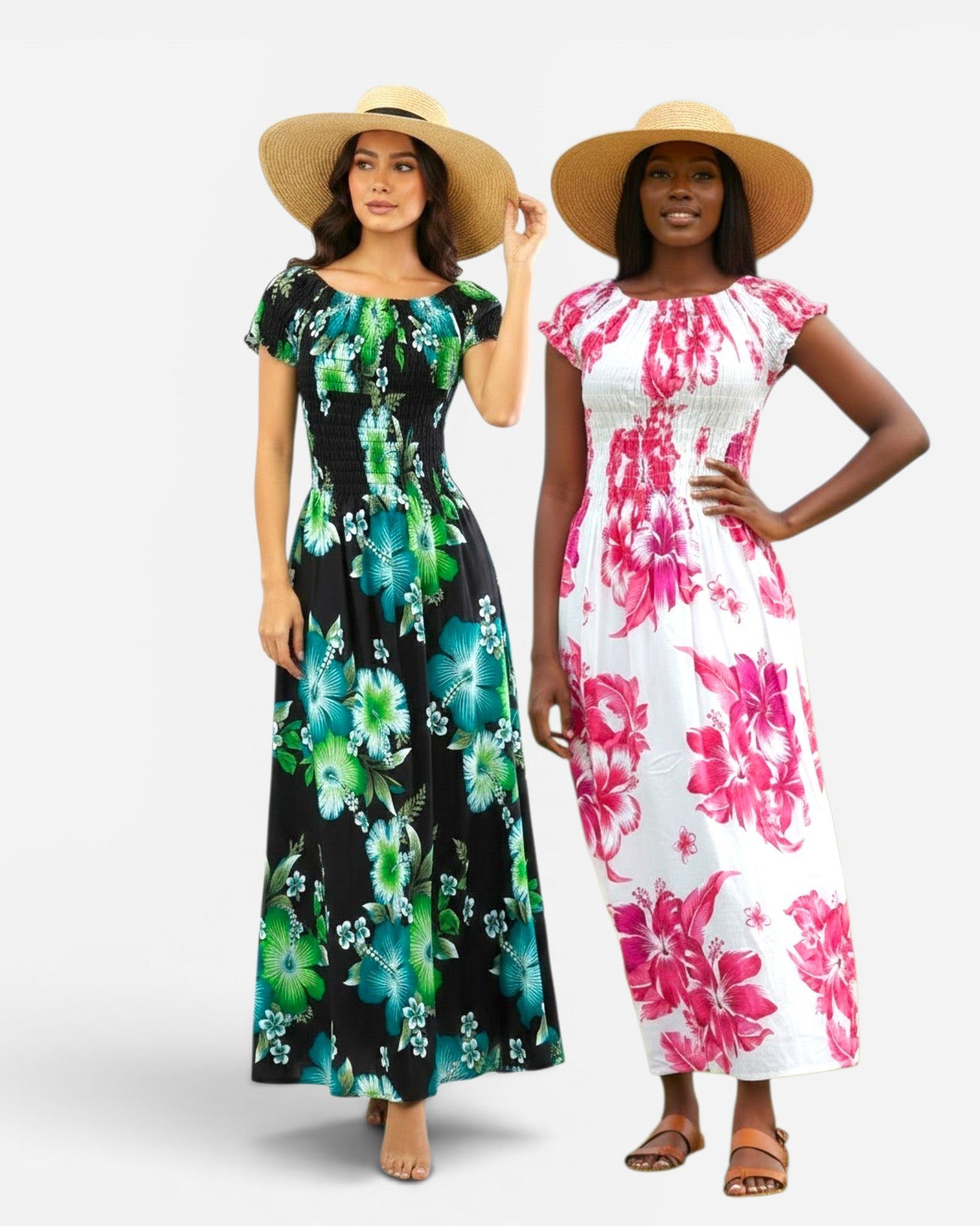 Hawaiian Floral Dress (6-Pack) - 743R