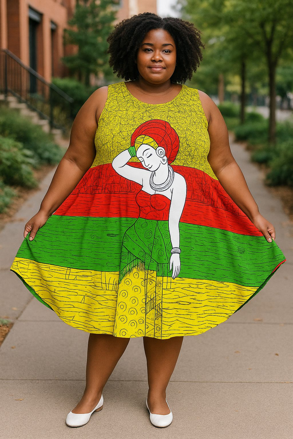 Umbrella Dress/Ethnic Sun Dress- 7004