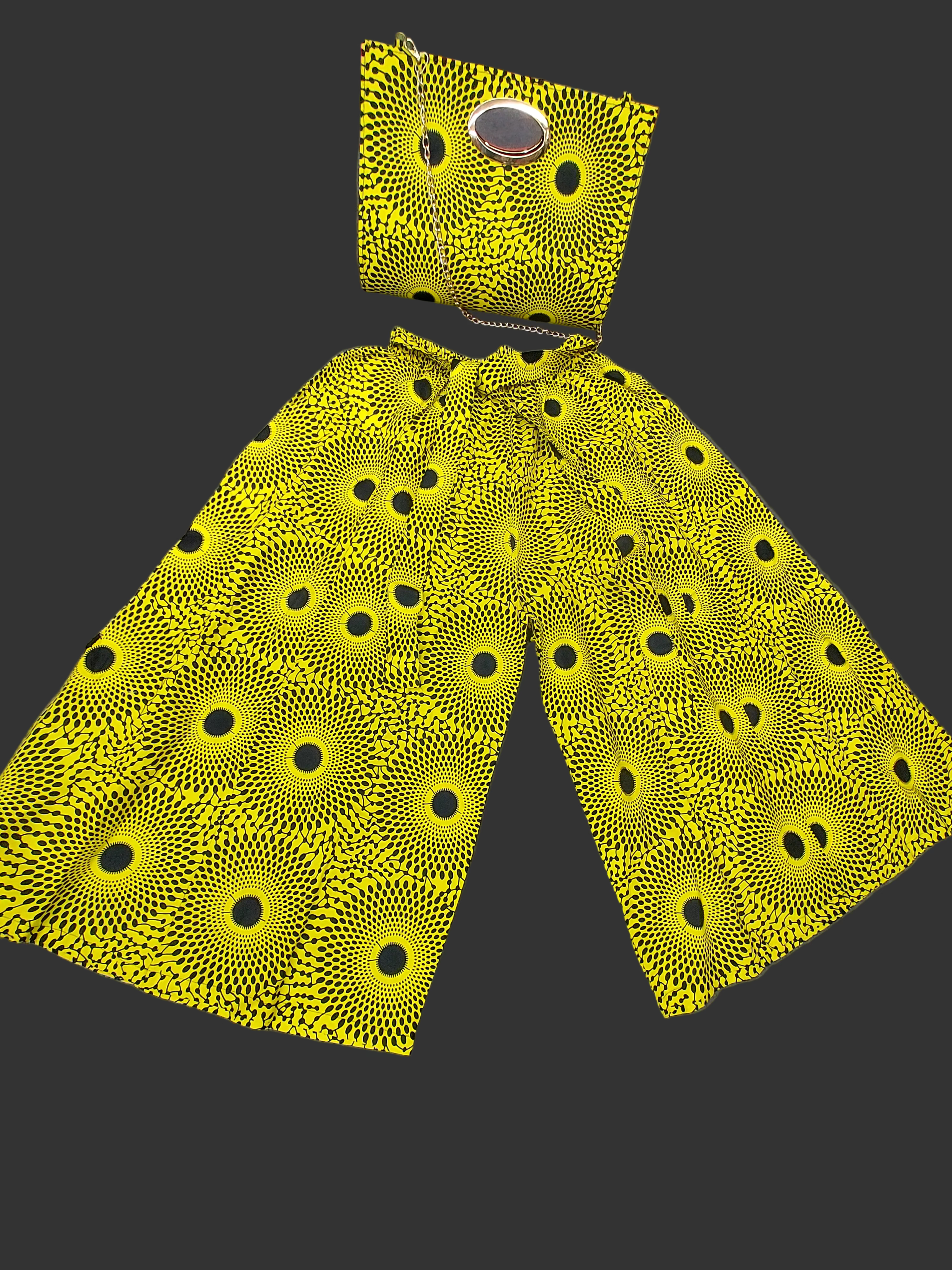 Combo Palazzo Pant & Pocketbook Set Yellow PS14