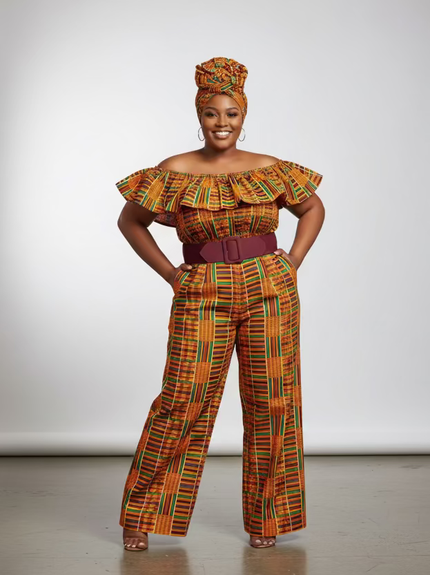 317- Women Kente Romper