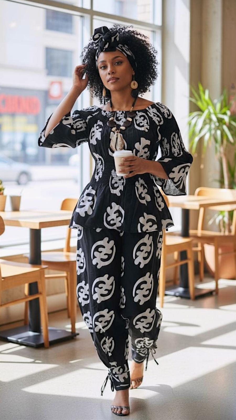 Harem Pant & Blouse Set -Gynamee