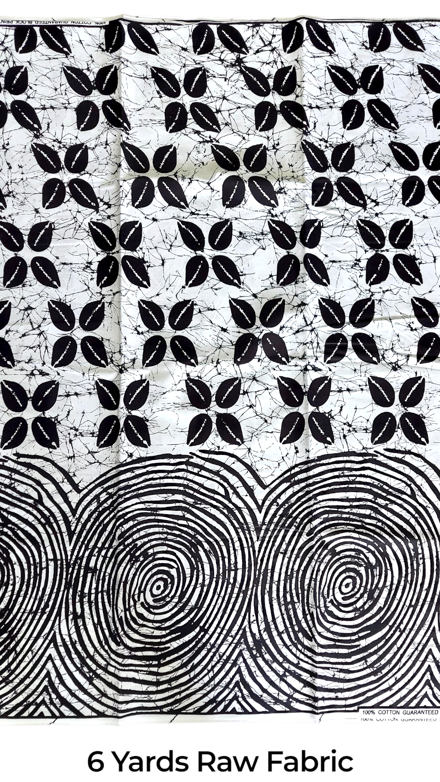 Raw Fabric/ 6 Yards / African Print - 11