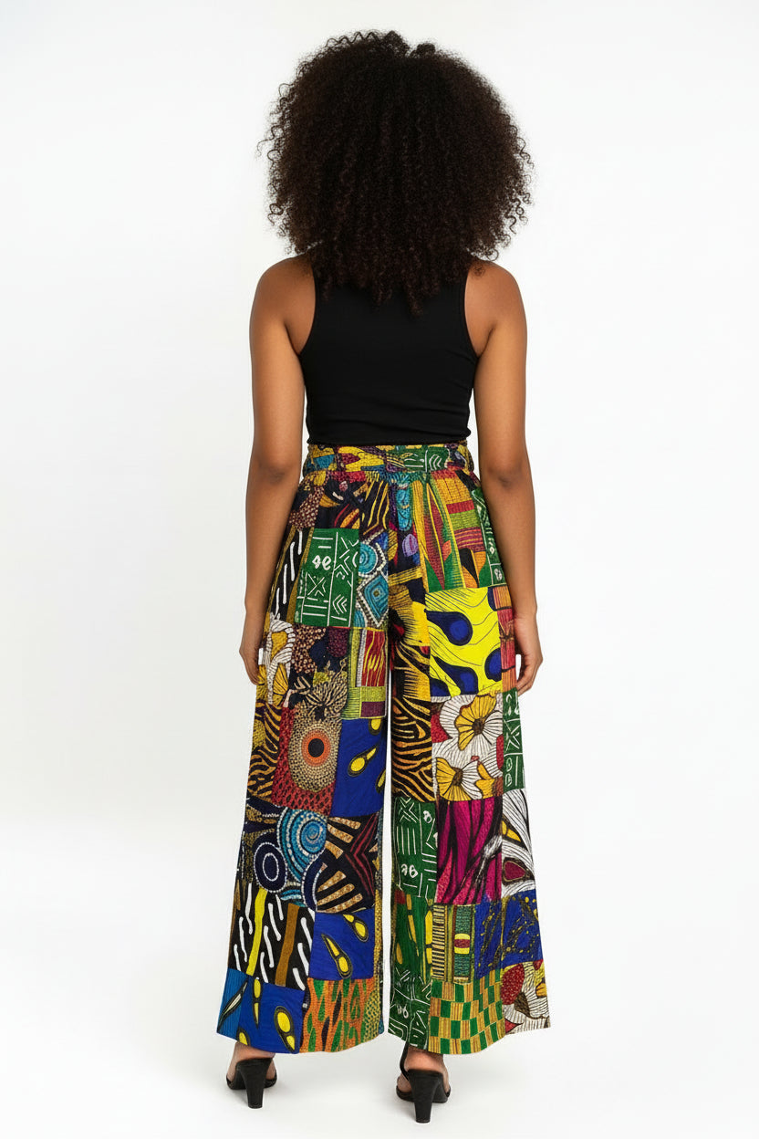 Palazzo Pant Multi Color Patch PS13P