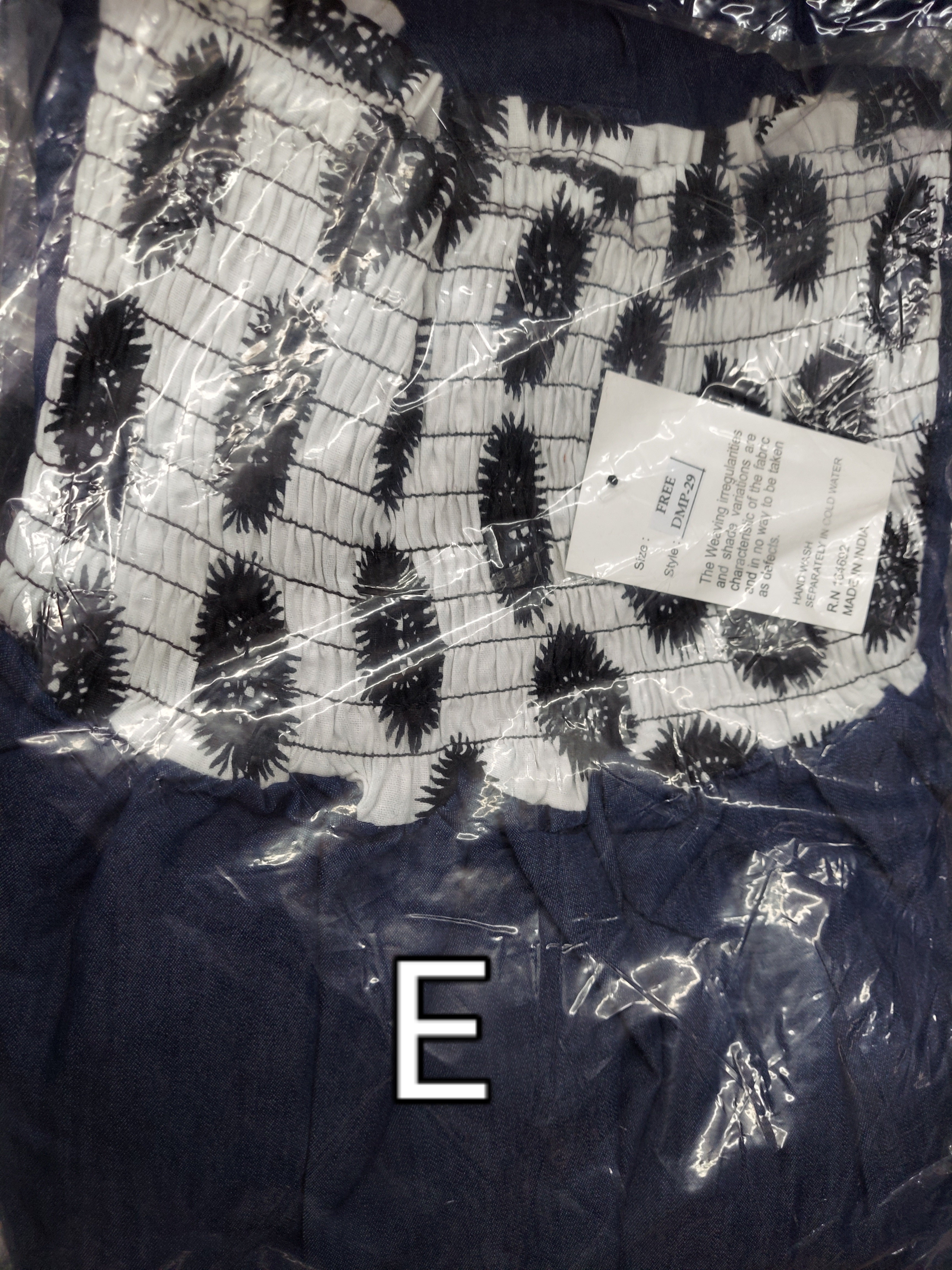 Off Shoulder Denim /Ankara Printed Dress - DMP29