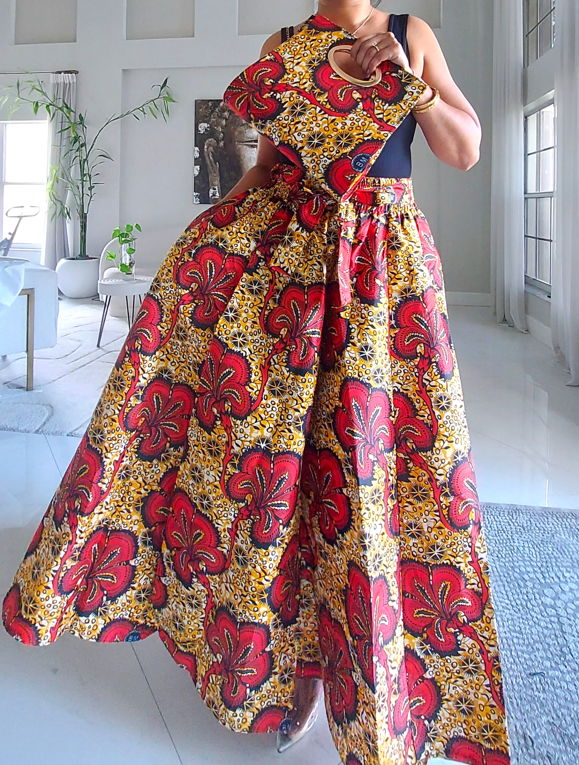 Combo Long Skirt & Pocketbook Set 2027-841