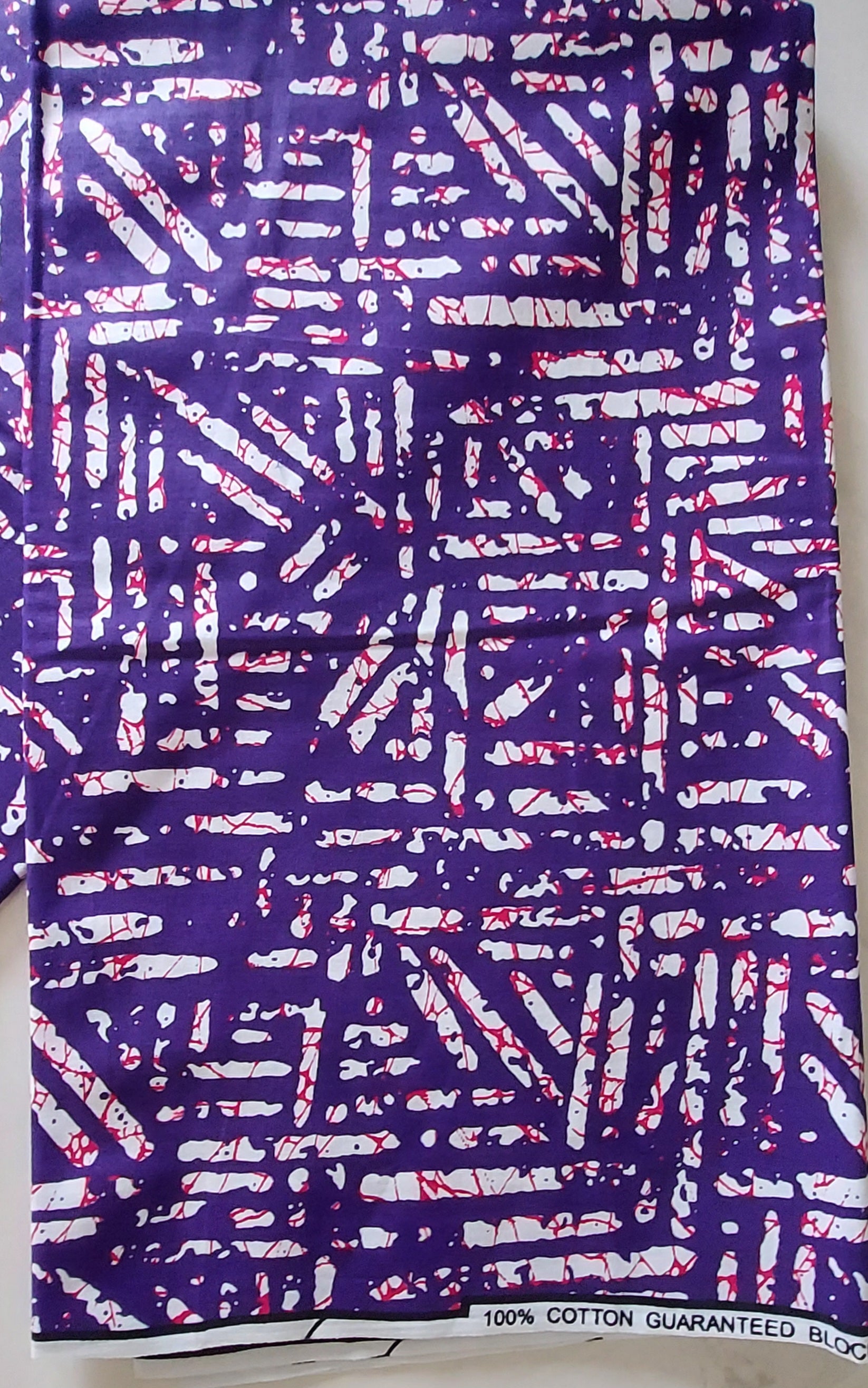 Raw Fabric 6 Yards African Print F-15
