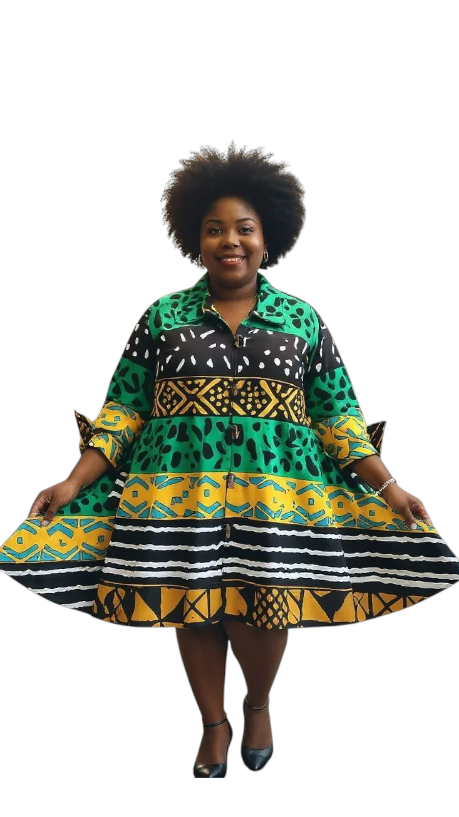 Cotton Swing Dress / Top - Ankara Print- 243 / DRS029