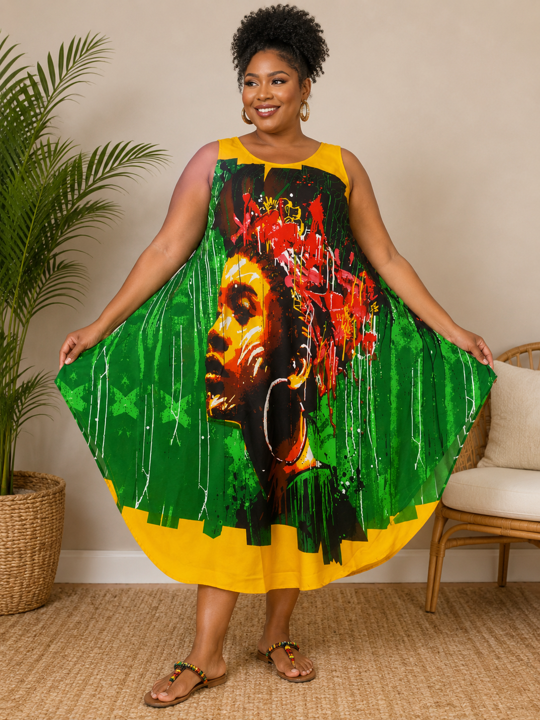 Umbrella Dress/Ethnic Sun Dress- 7036