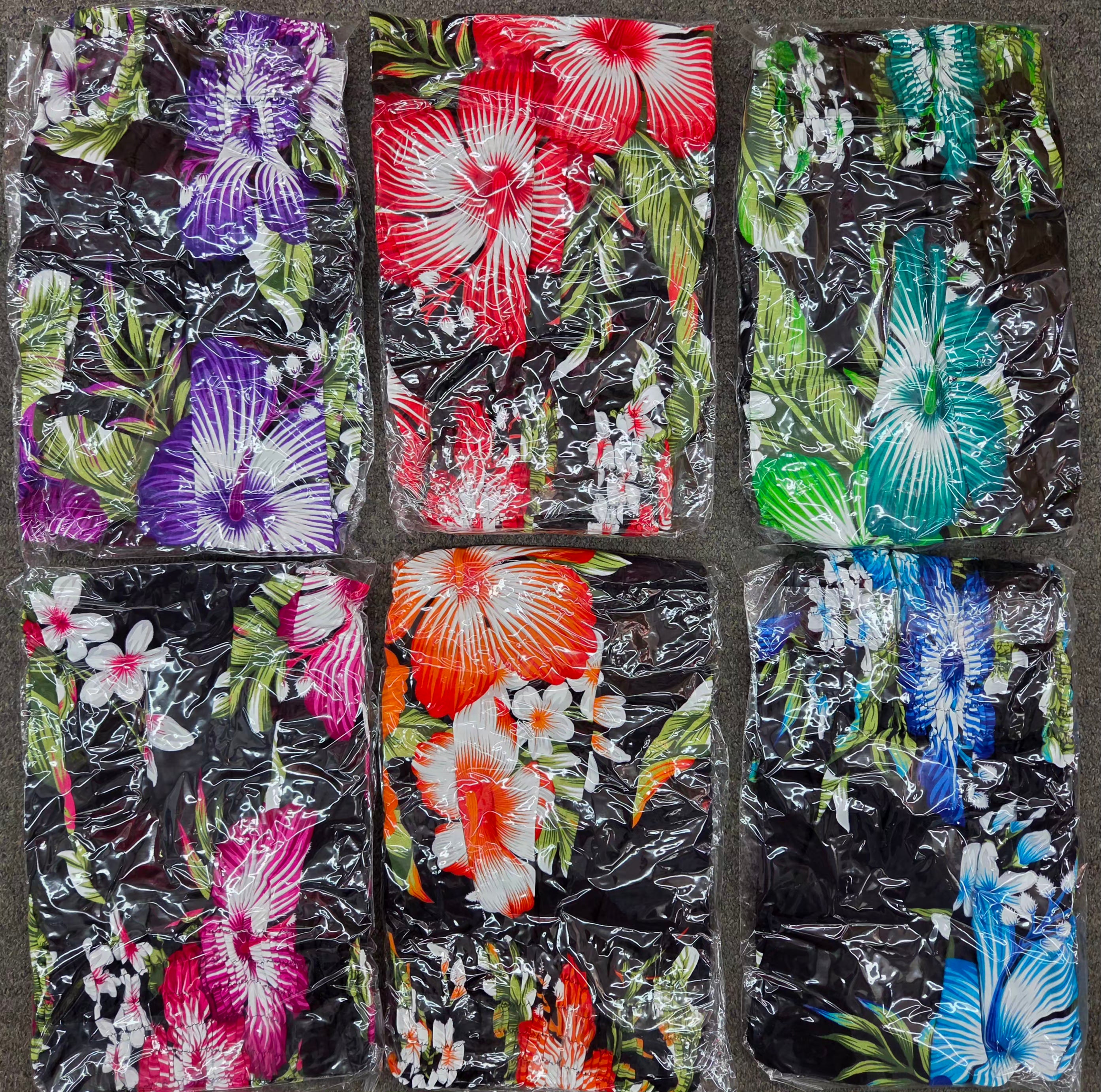 Hawaiian Floral Dress/ Mid Length (6-Pack)  571