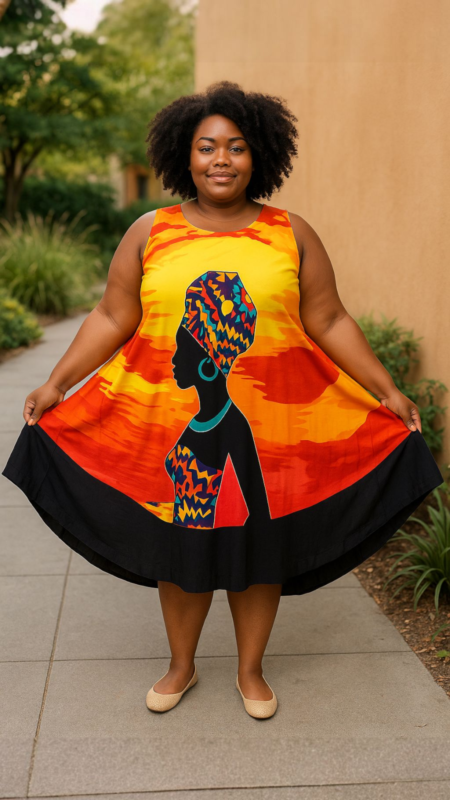 Umbrella Dress/Ethnic Sun Dress- 7025