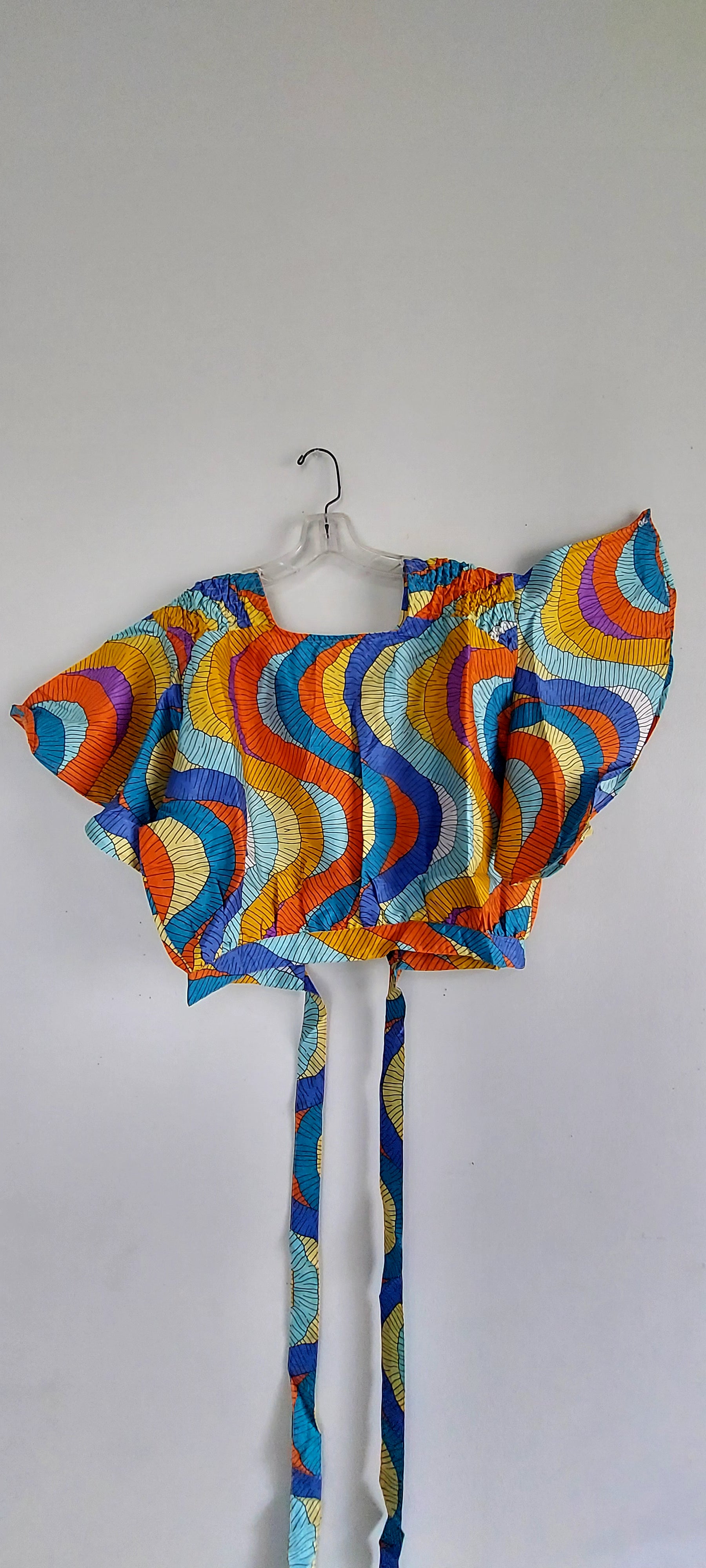 Crop Top / Faux Silk - 607D