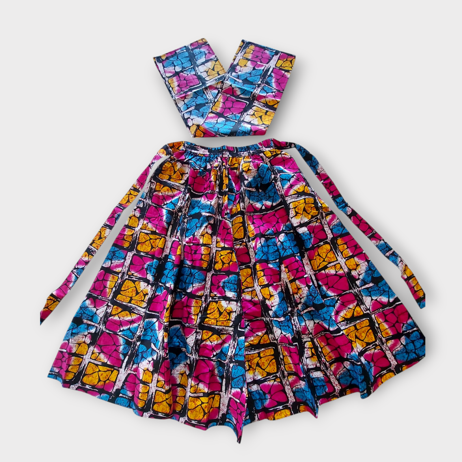 Woman Long Printed Maxi Skirt- Multi 1350