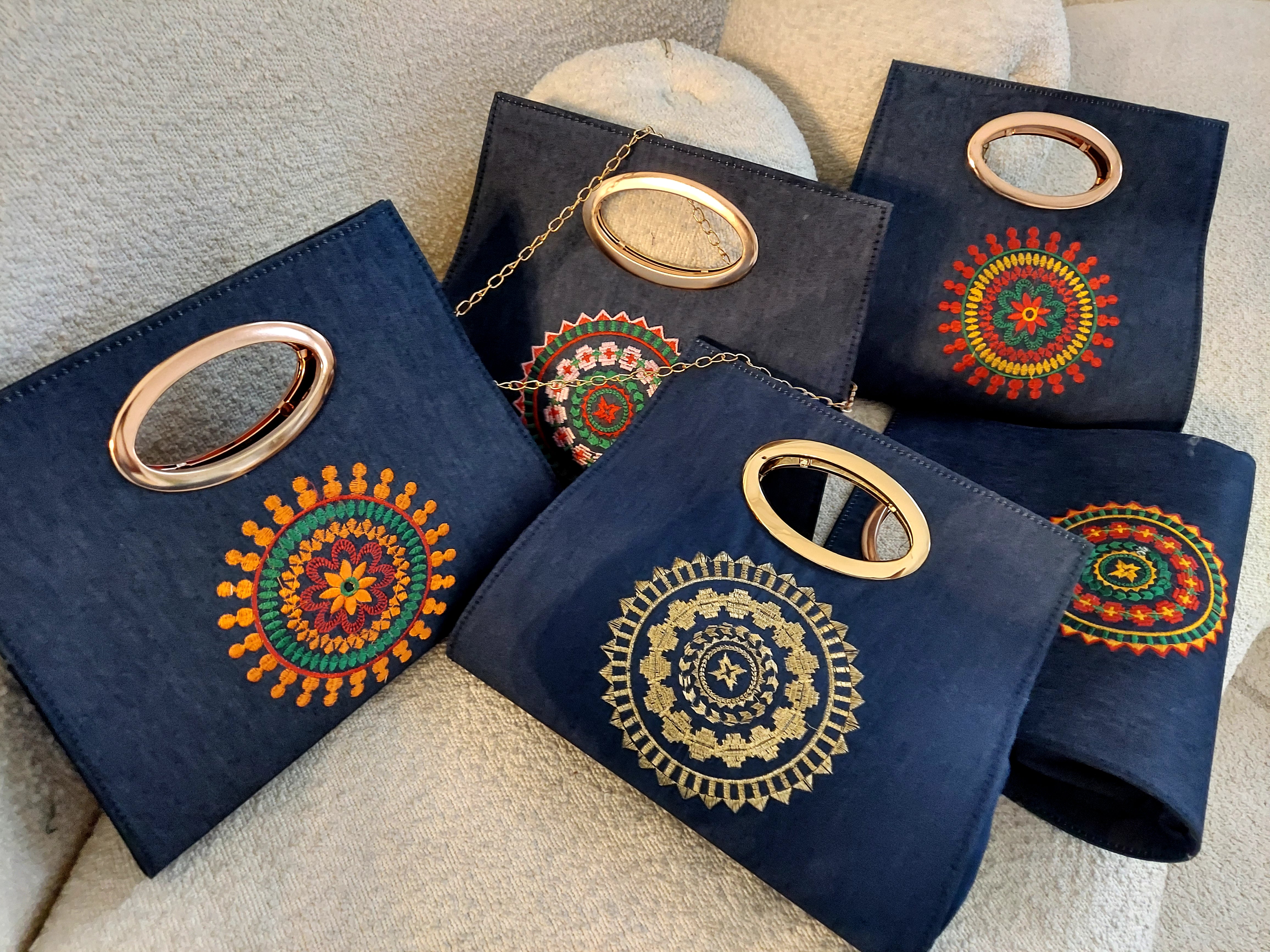 Clutch Purse/ Cross Body - Denim