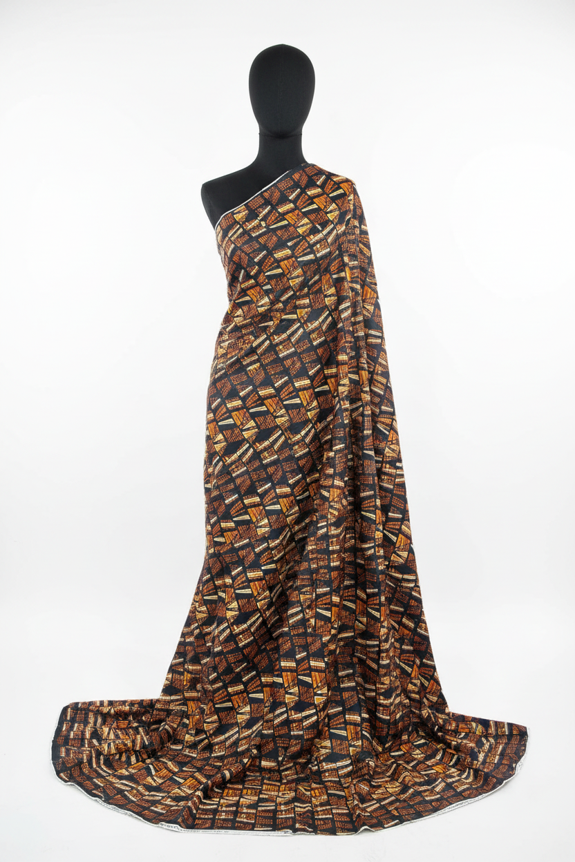 Raw Fabric/ 6 Yards / African Print - 7