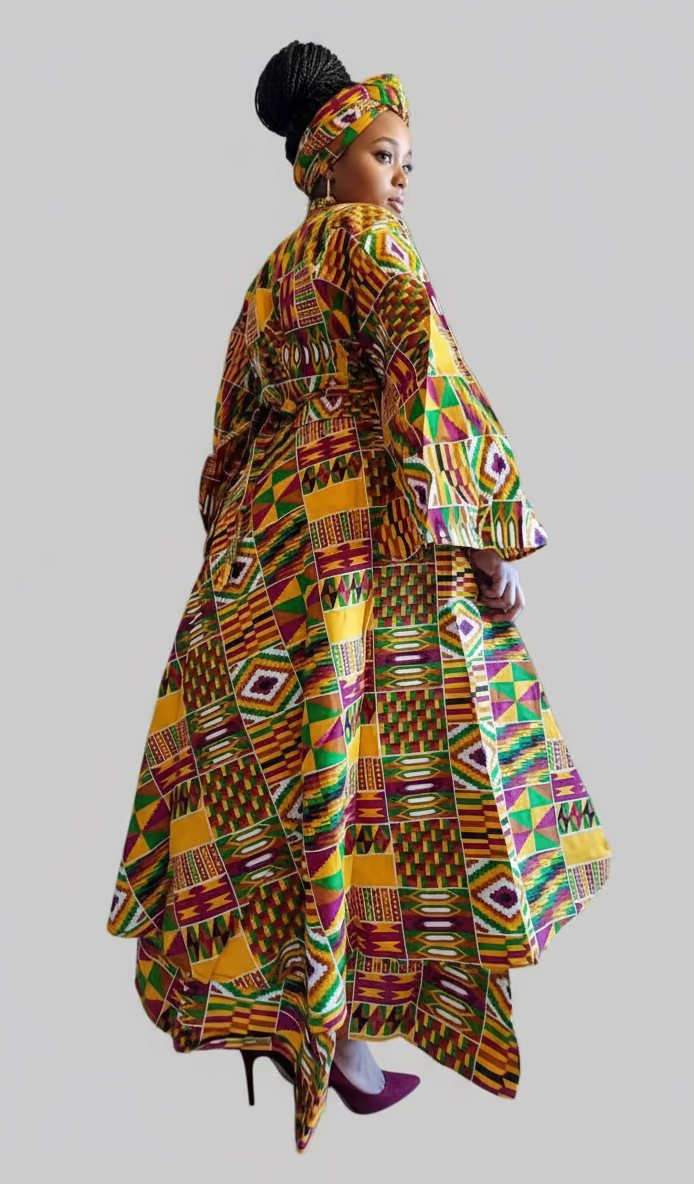 3pcs Set Maxi Skirt Pocketbook wrap Dress 746 P