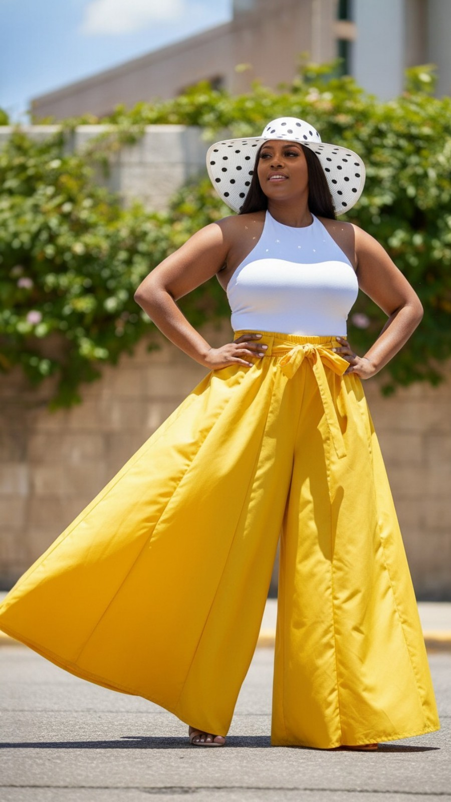 Yellow Flowey Palazzo Pant 301