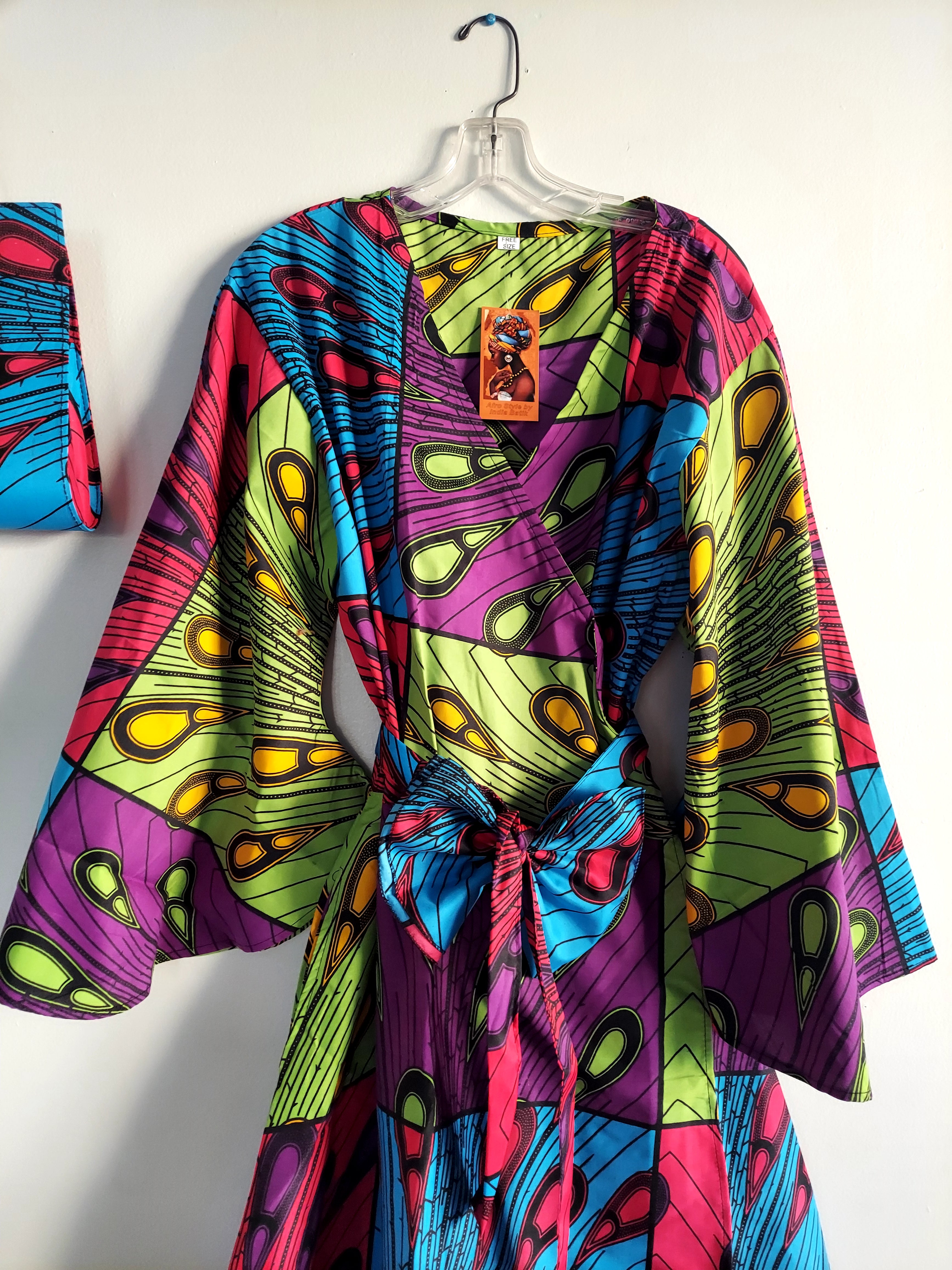 Combo Long Wrap Dress + Pocketbook Set 2025-808