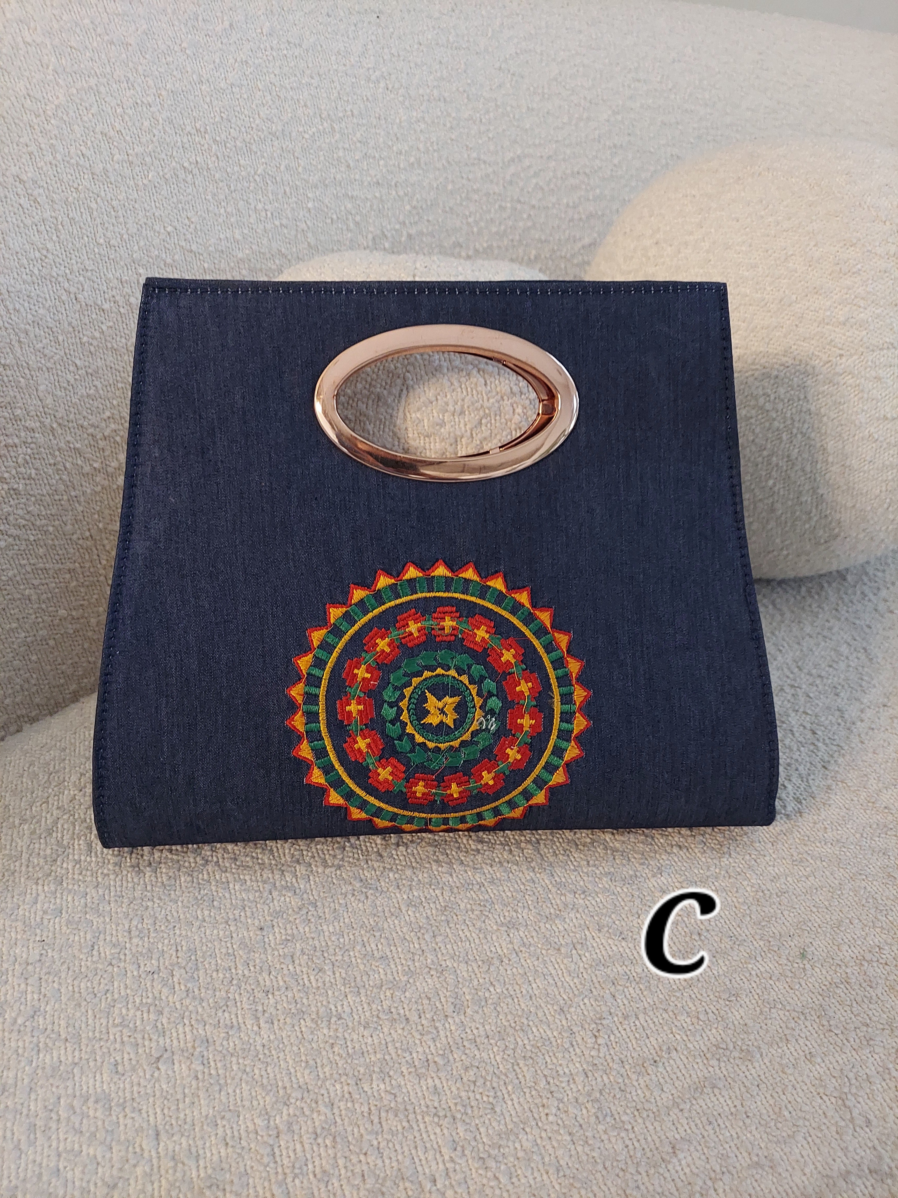 Clutch Purse/ Cross Body - Denim