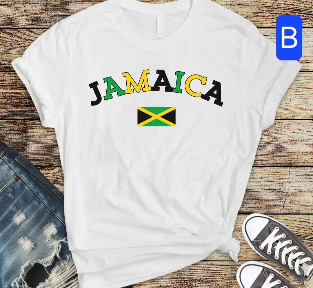 Tees / Unisex T-Shirt White / Jamaica  Theme