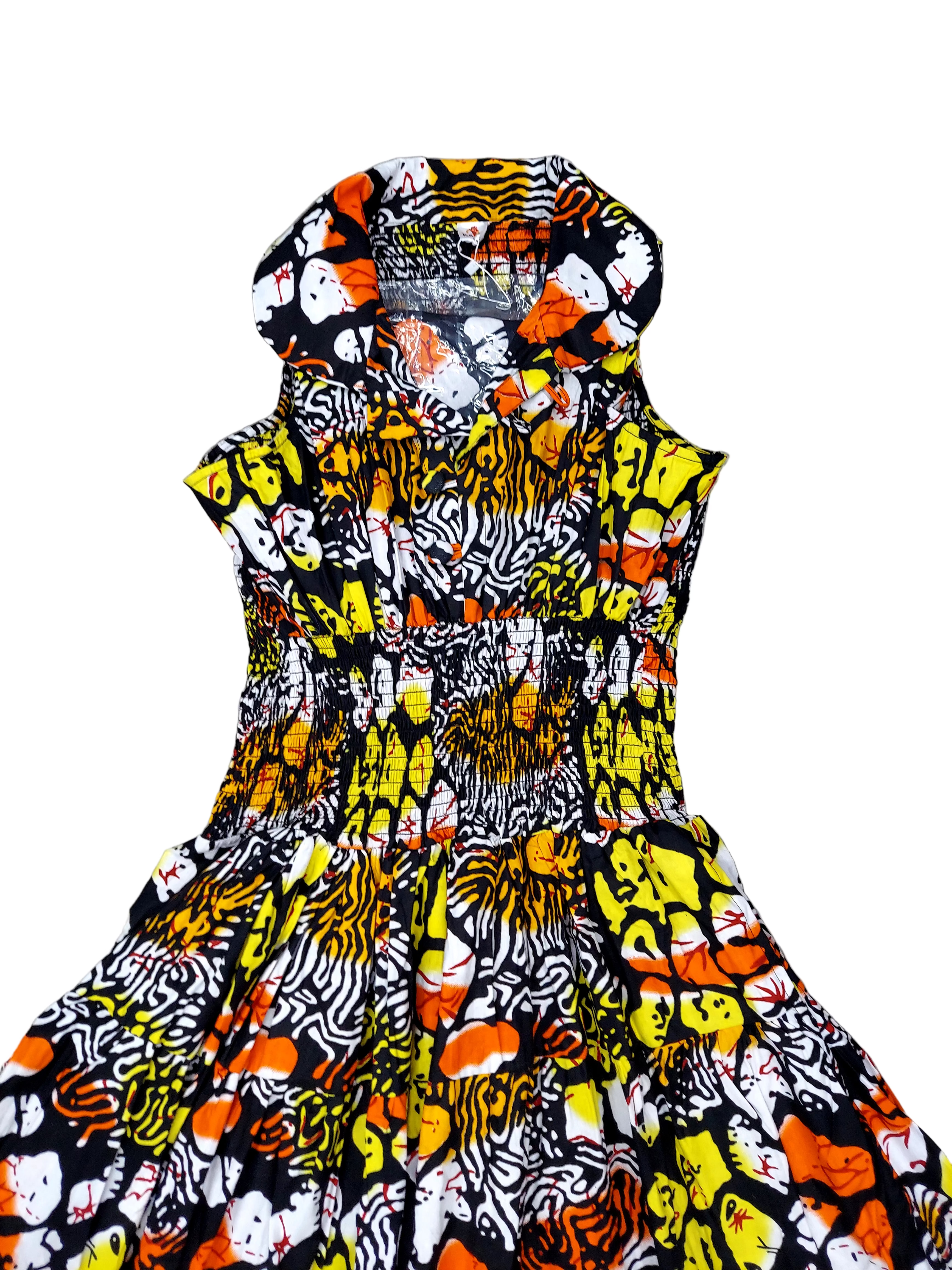 Middi Halter Smock Dress - kVC24-4