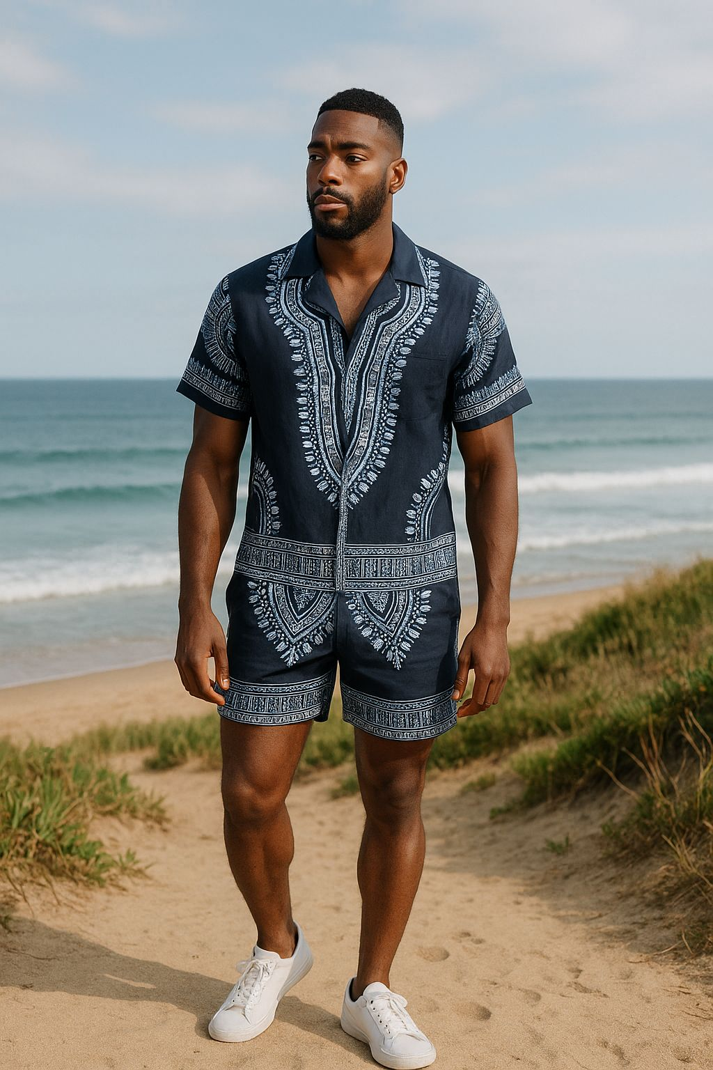 Dashiki Shorts Set / Unisex - M10D