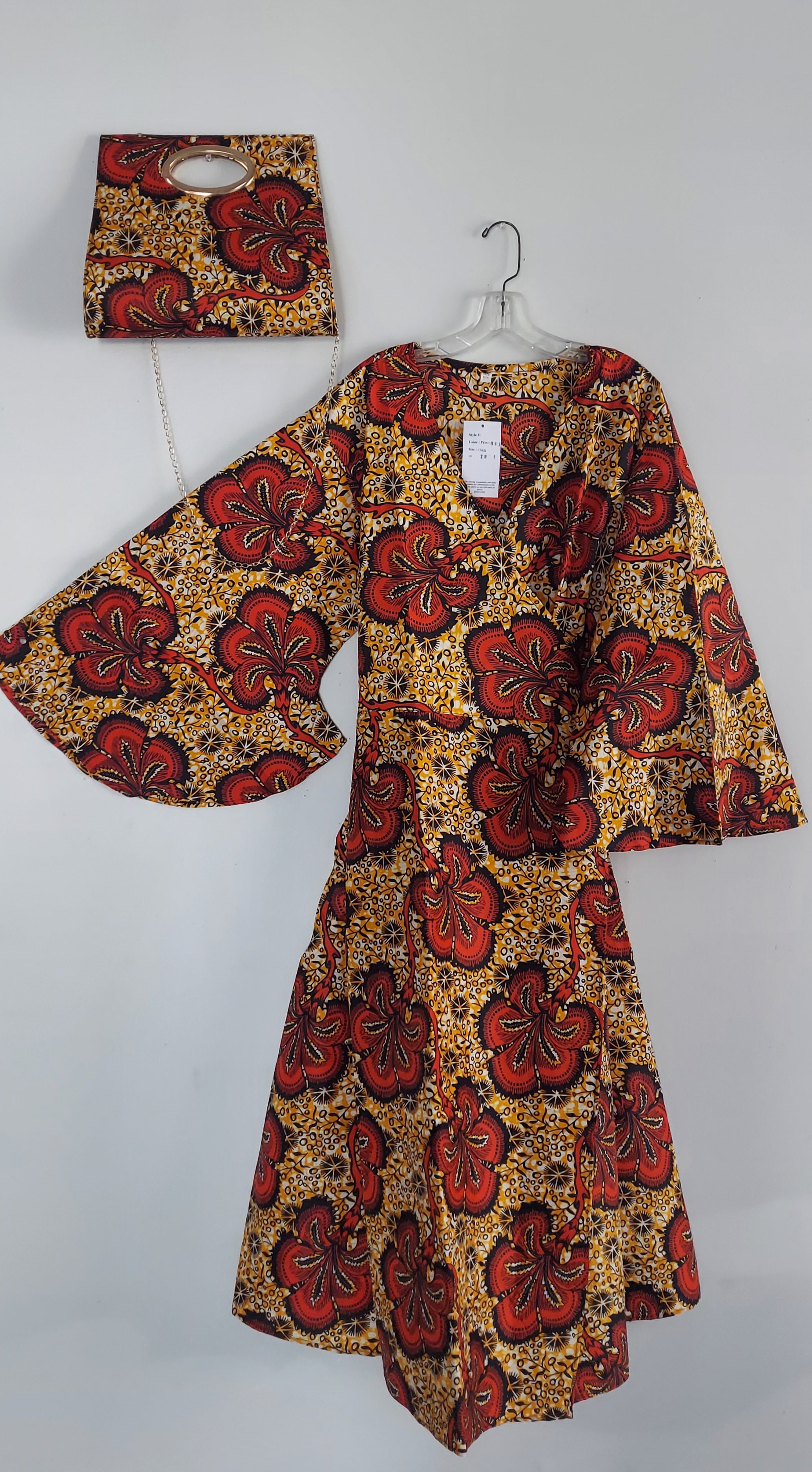 Combo - Long Wrap Dress + Pocketbook Set10 2025