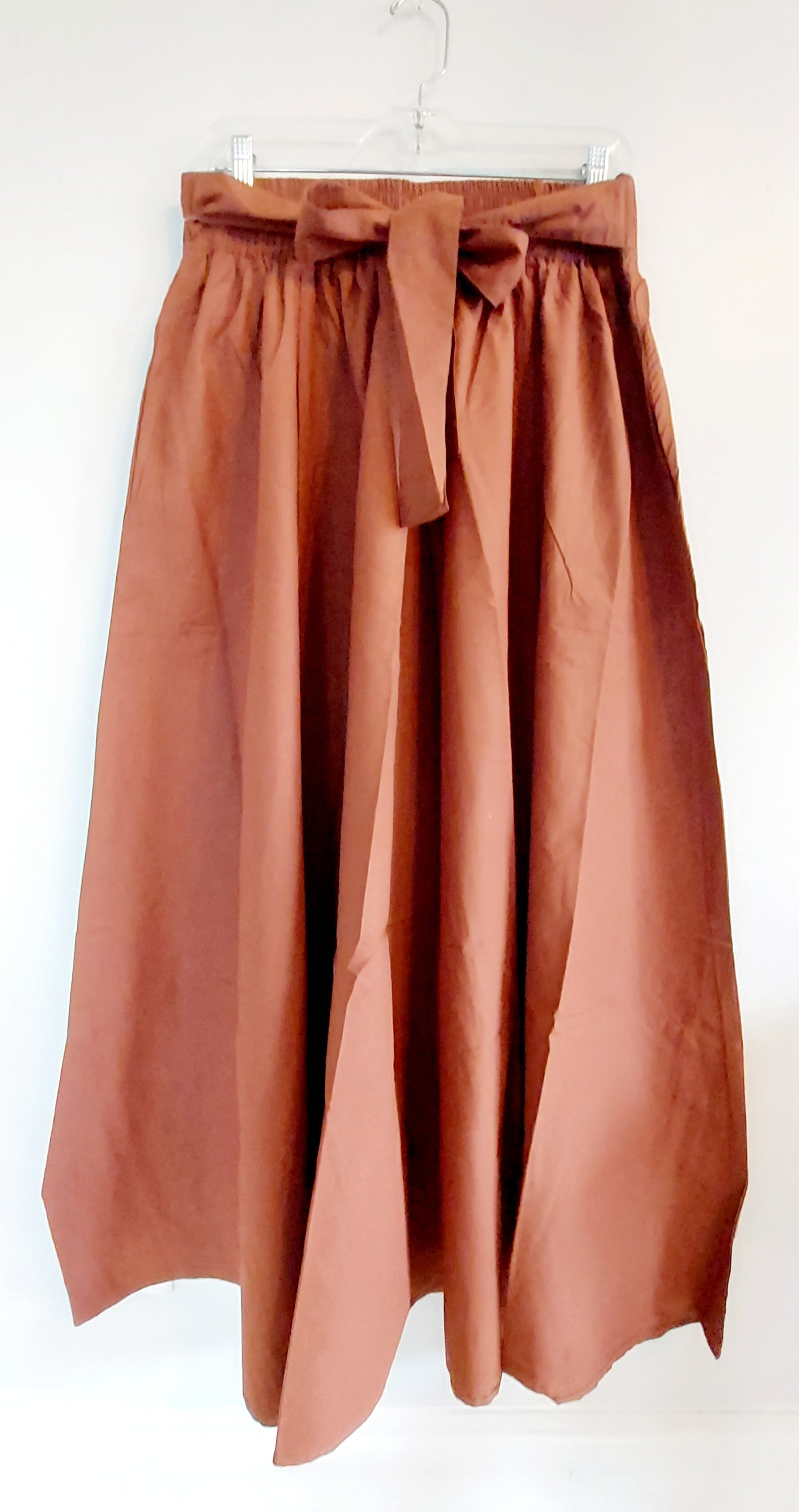 Cotton Maxi Skirt - 7001 Chocolate
