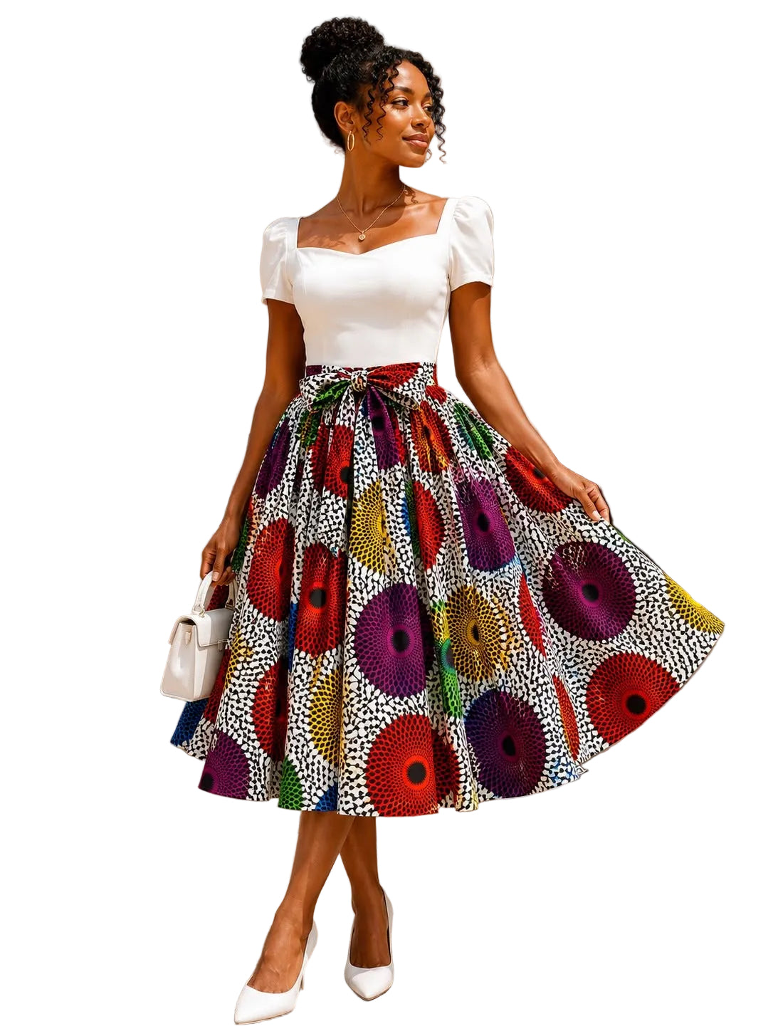 Mid Length Flare Skirt 1312 -8A