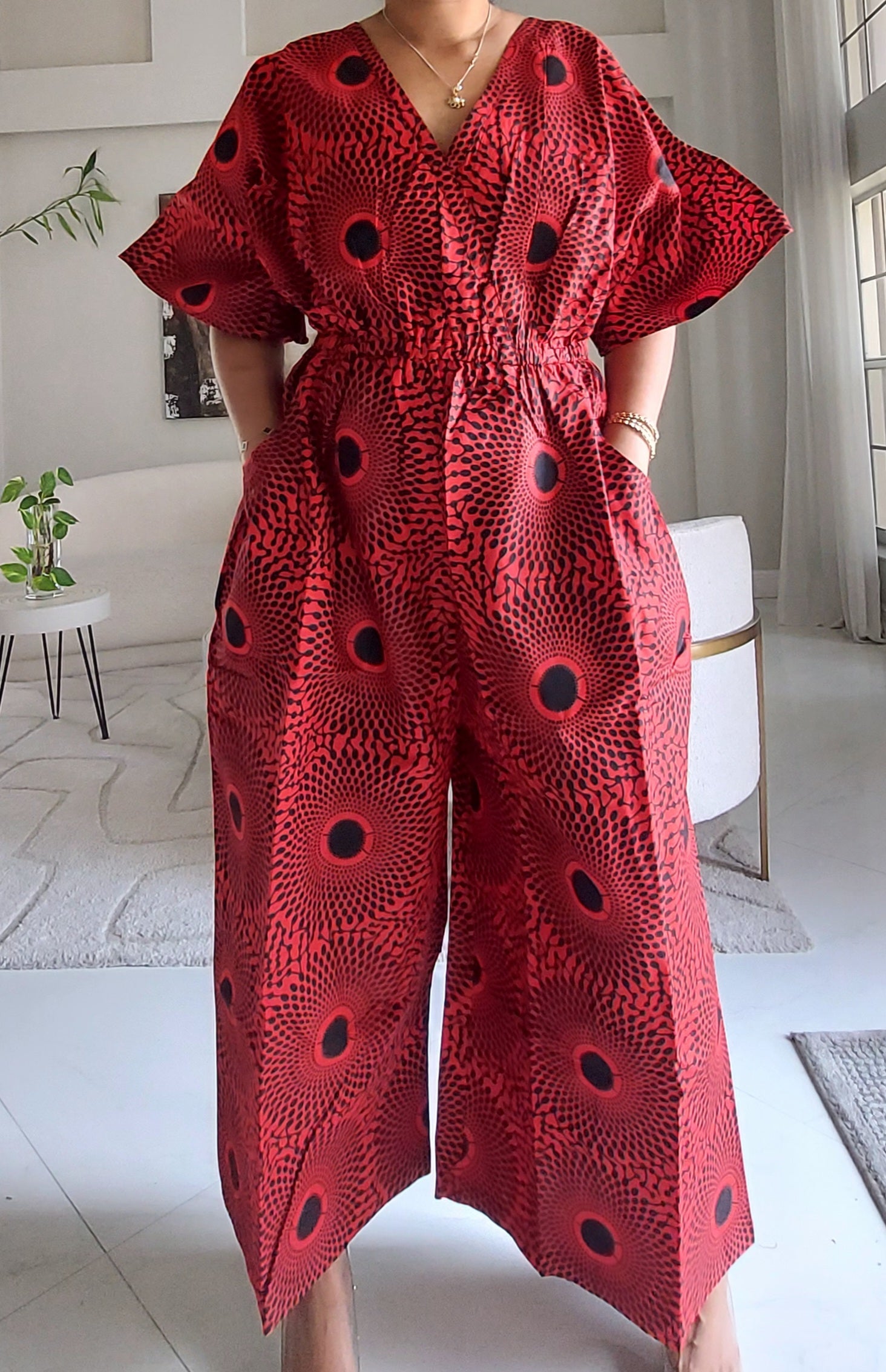 Ankara Wide-Leg Jumpsuit KVZ40 C