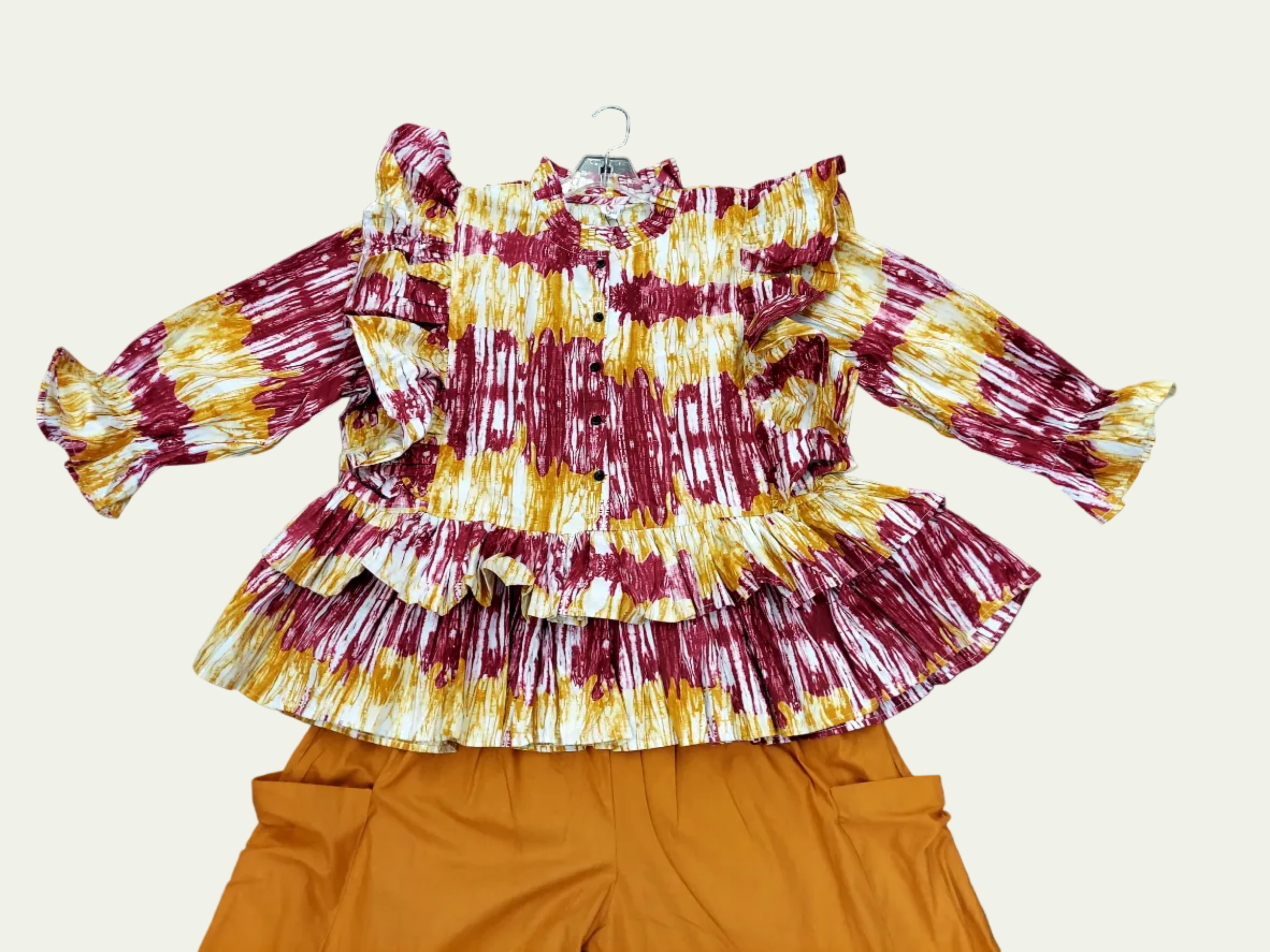 Peplum Blouse / African Print 810 F