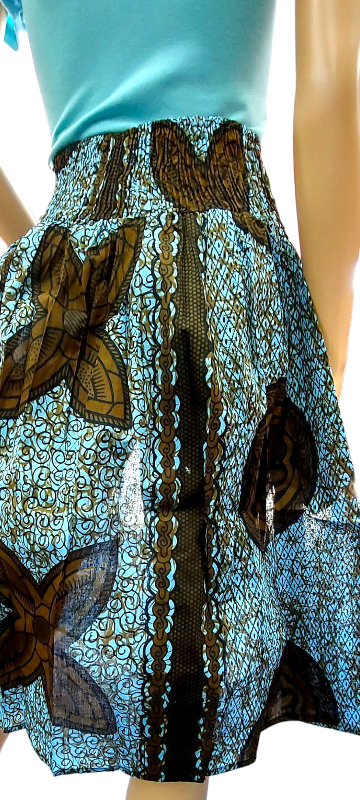 Cotton Printed Skirt - 7468