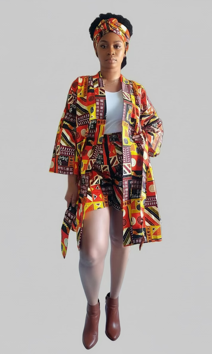 Kimono Shorts Set / Shorts & Kimono 012 A