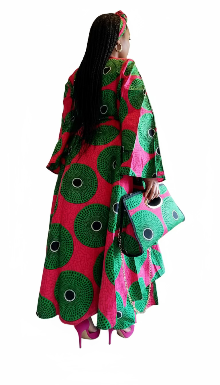 3pcs Set Maxi Skirt Pocketbook wrap Dress 746 G