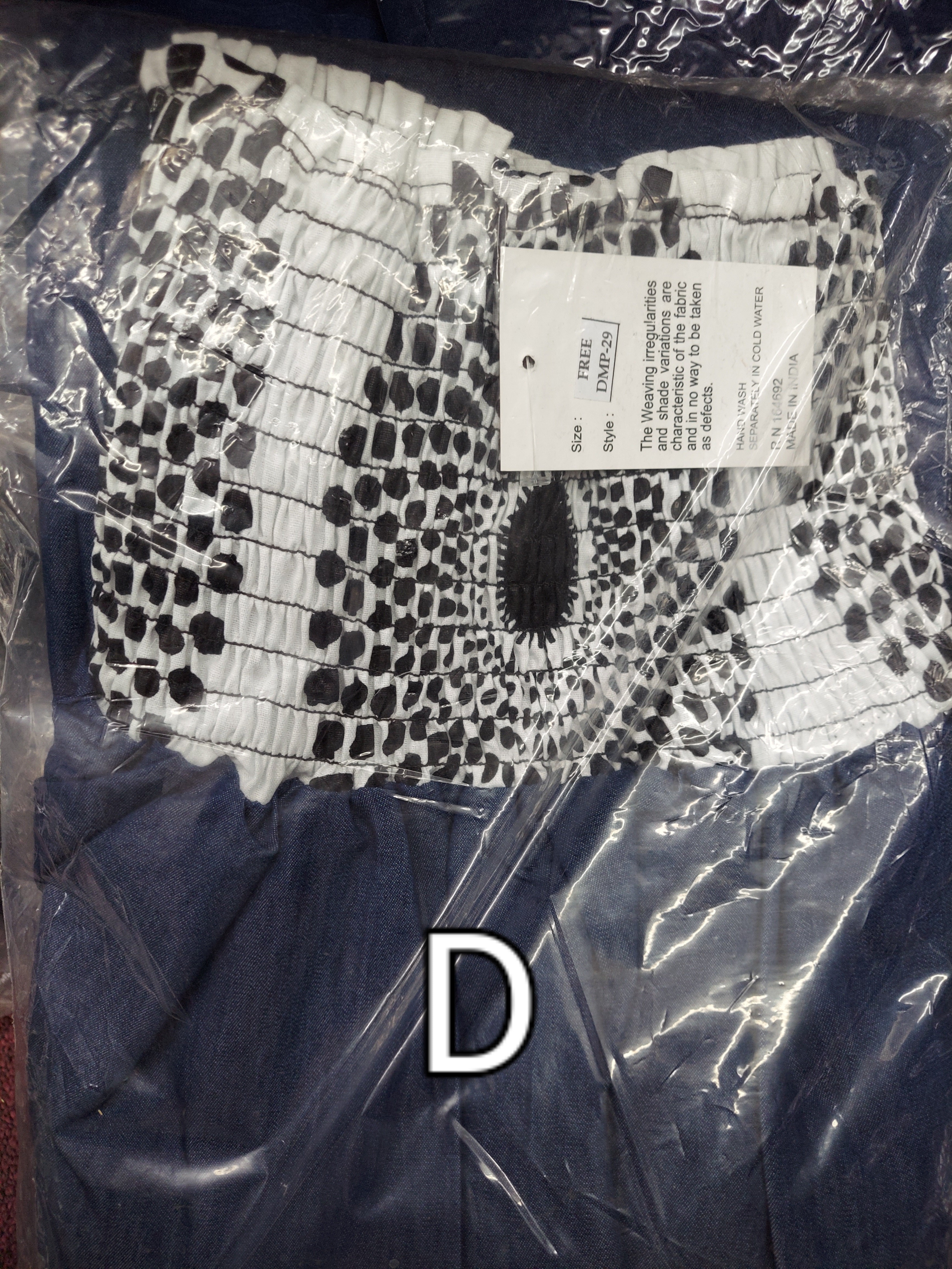 Off Shoulder Denim /Ankara Printed Dress - DMP29