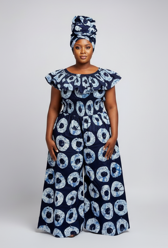 Romper / Junpsuit With Ruffle - KVZ09 C