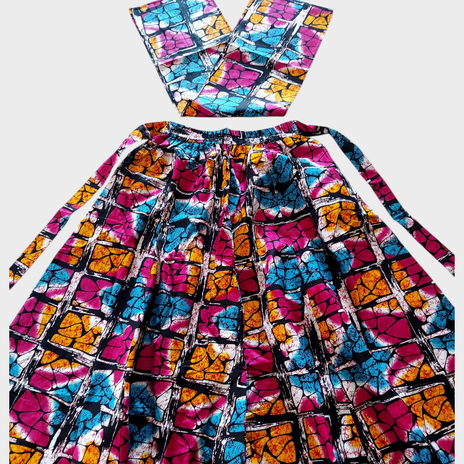 Woman Long Printed Maxi Skirt- Multi 1350