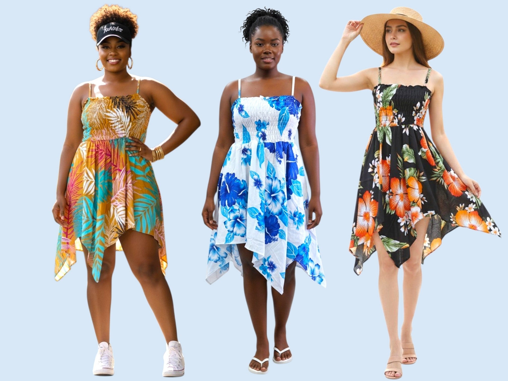 Hawaiian Floral Dress (6-Pack) -536R