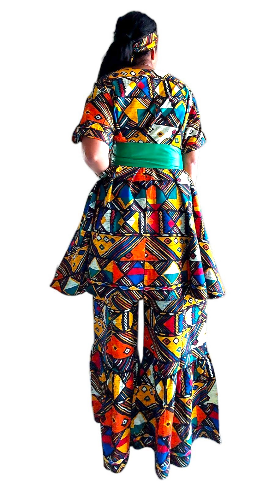 7684 Woman Pant & Blouse Set Print 622